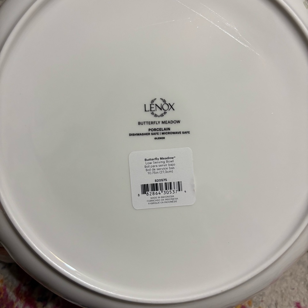 Lenox Butterfly Meadow Floral Serving Bowl - White and Multicolor - Picture 7 of 15